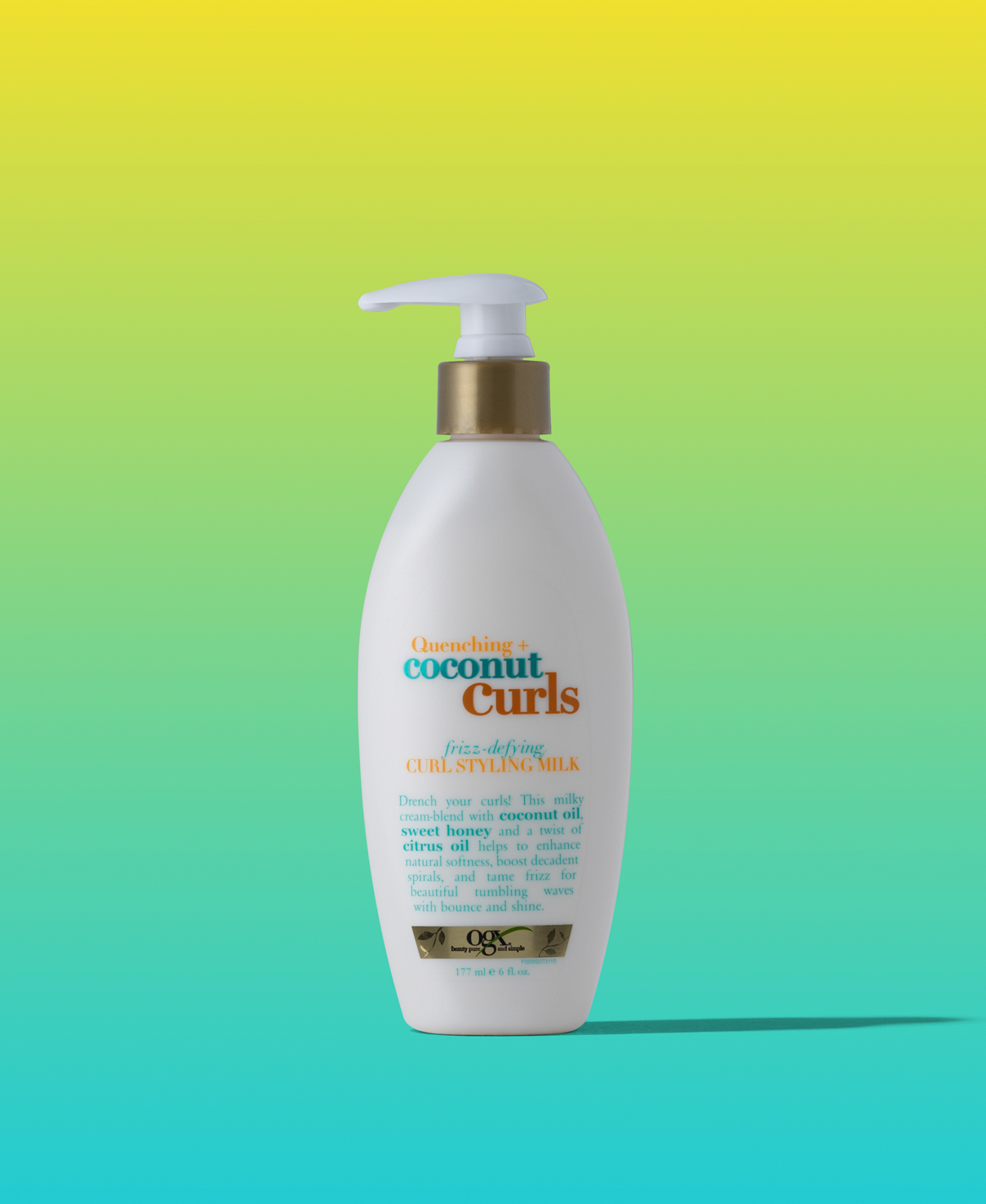 Quenching + Coconut Curls Frizz Defying Curl Styling Milk 6 fl oz